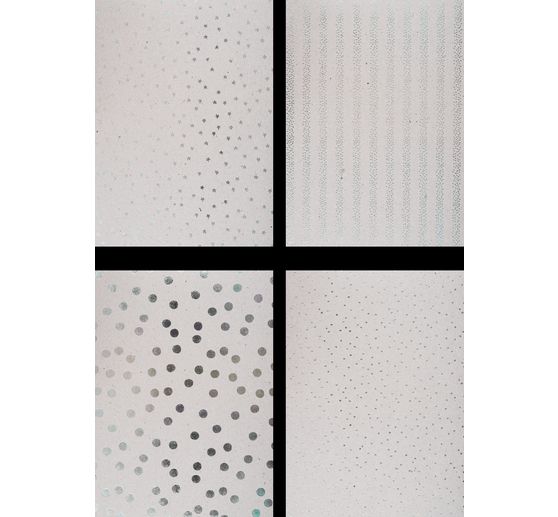 Motif block "Grey cardboard Hot Foil"