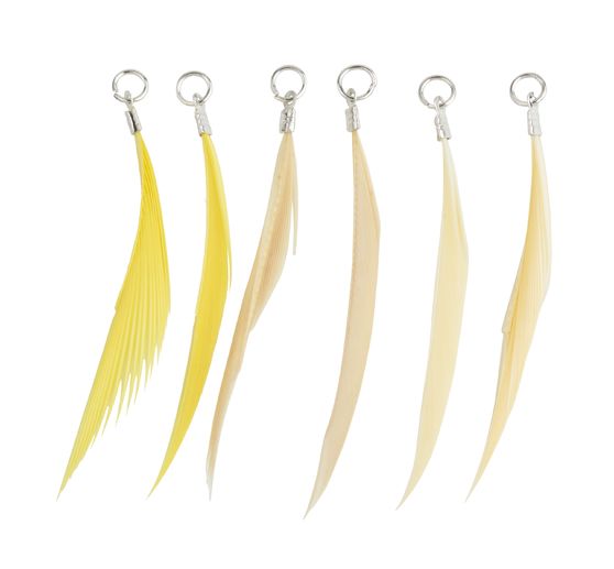 Feathers with eyelet