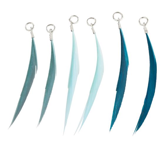 Feathers with eyelet