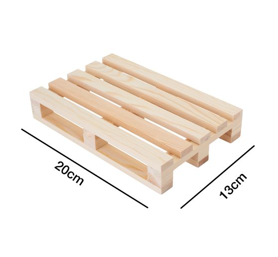 Miniature wooden pallet