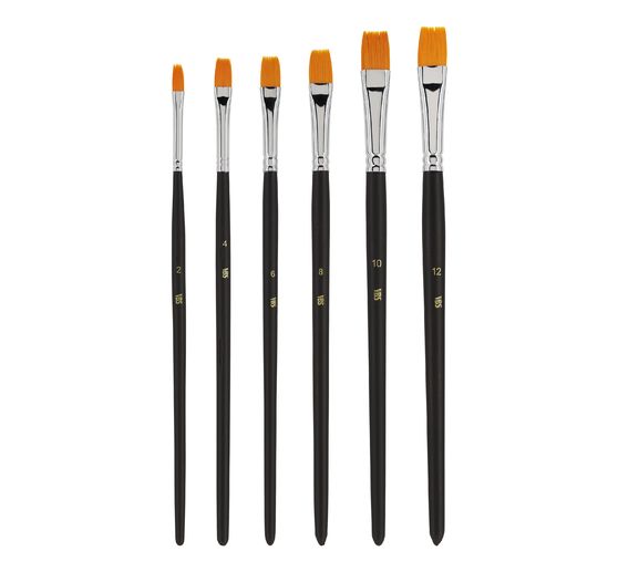 VBS Flat brush "BASIC", set of 6
