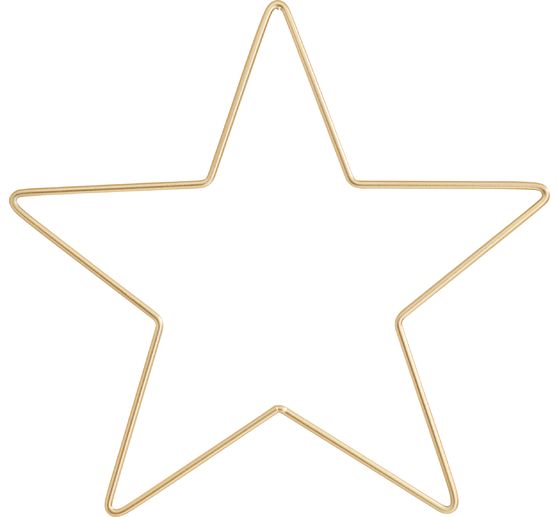 Kovov&yacute; prsten "Star", zlat&aacute; barva