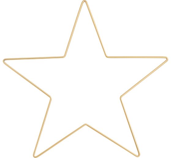 Kovov&yacute; prsten "Star", zlat&aacute; barva