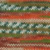 Gründl Hot Sock's "Lazise" Fir green/salad green/rust brown/pumpkin mottled