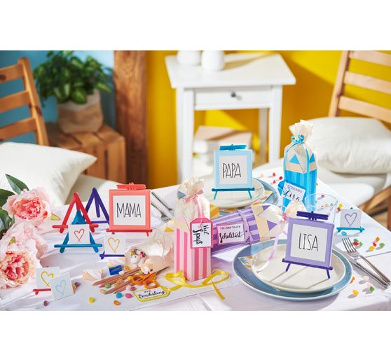 VBS Stretched canvas 10 x 10 cm, 5 pieces