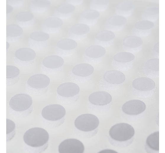 Velcro points, white, Ø 6 mm