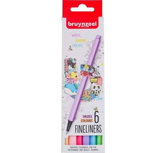 Bruynzeel Fineliners-Set, 6 pcs.