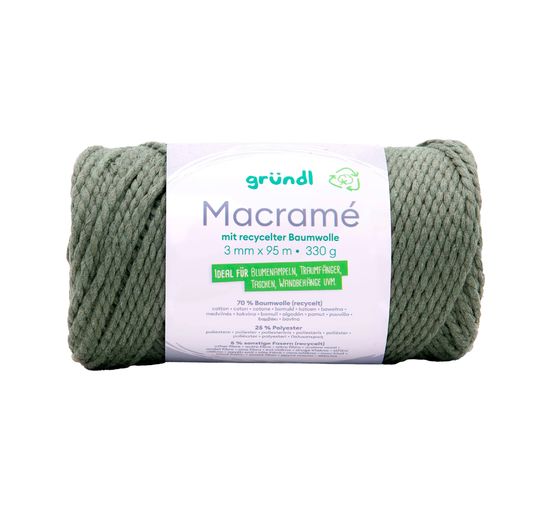 Gründl cotton cord "Macramé", 3 mm