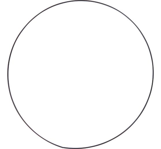 Kovový kroužek "Circle", černý