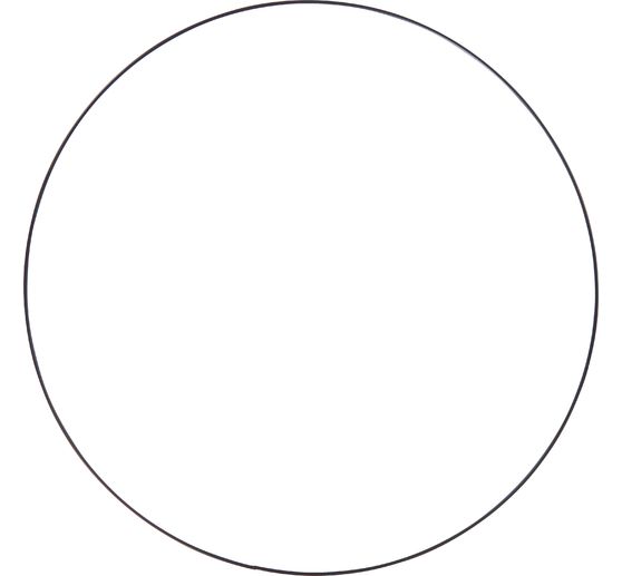 Kovový kroužek "Circle", černý