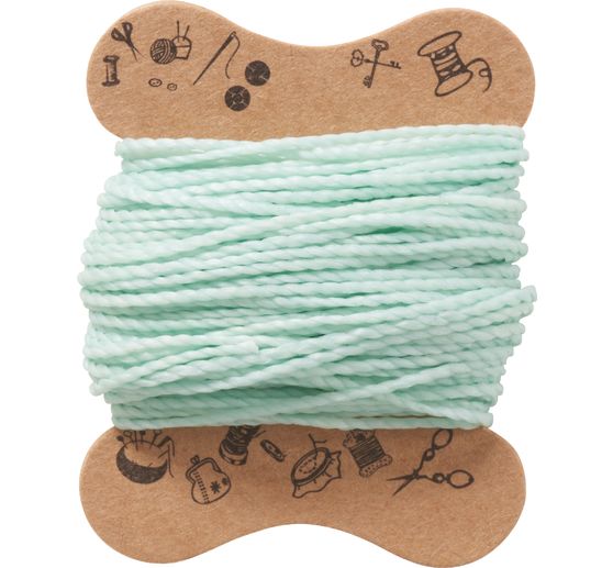 Micro macramé cord, waxed