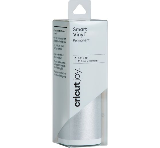 Samolepicí vinylová fólie Cricut Joy - lesklá "Smart Vinyl - permanentní", 13,9 x 121,9 cm