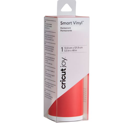 Samolepicí vinylová fólie Cricut Joy - lesklá "Smart Vinyl - permanentní", 13,9 x 121,9 cm