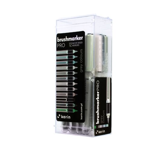 Karin Brushmarker PRO Set, 12 colors