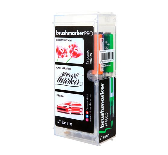 Karin Brushmarker PRO Set, 12 colors