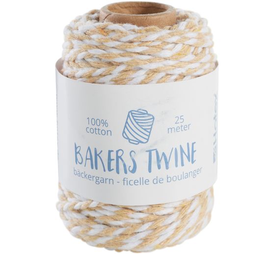 Cotton cord, 2 mm, roll of 25 m