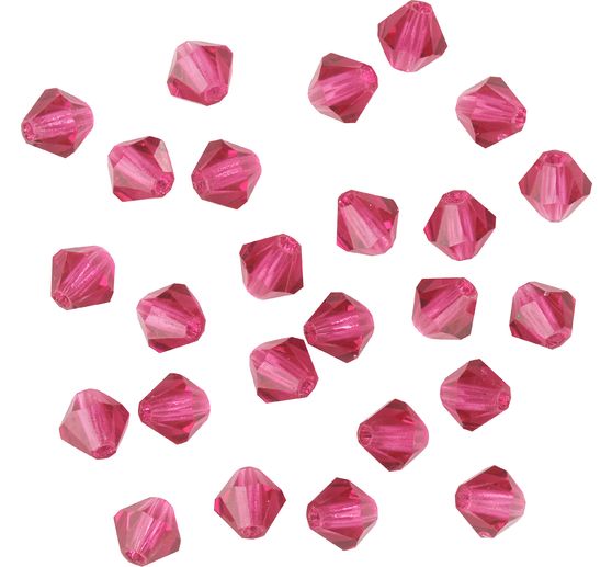 Glass cut glitter beads, 4 mm