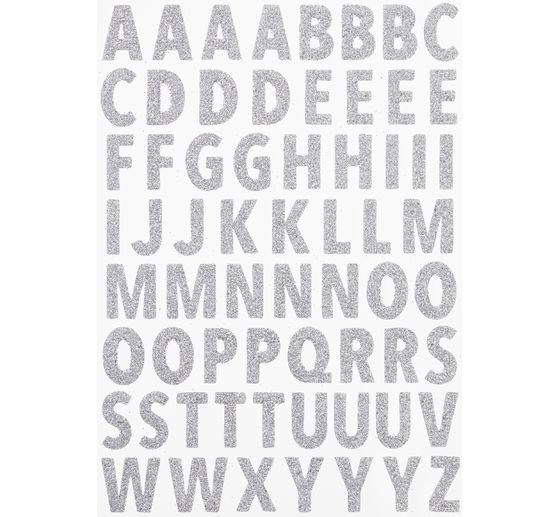 Třpytivé samolepky "Písmena"