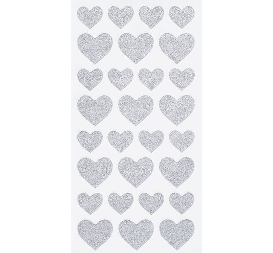 Glitter sticker "Hearts"