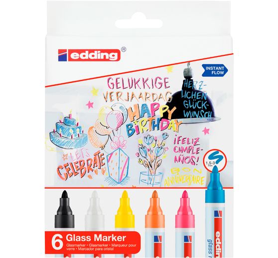 edding 95 Glass Marker Set