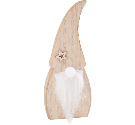 VBS Wooden gnome with LED nose