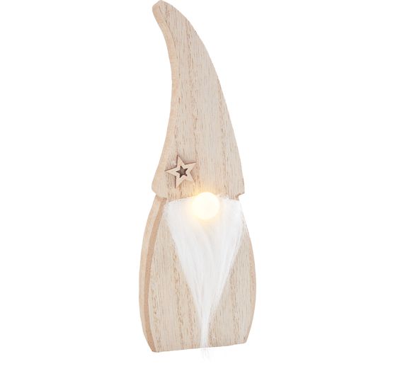 VBS Wooden gnome with LED nose