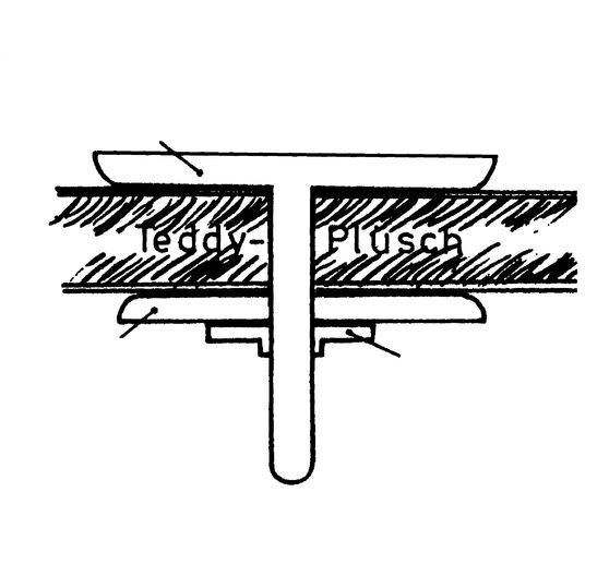 Set of joint discs for bears, 5 x 20 mm