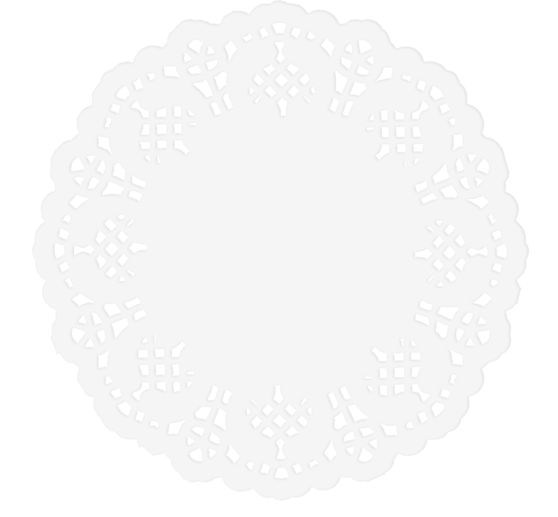 VBS Lace doily, white