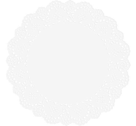 VBS Lace doily, white
