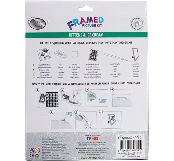 Diamantová malba "Picture Frame Crystal Art"