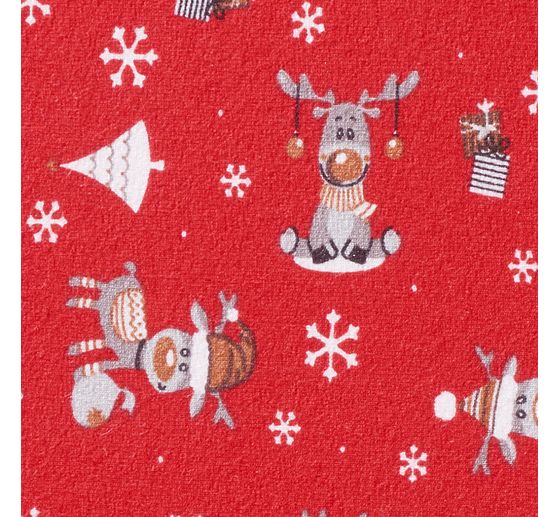 Jersey fabric "Moose Ruby"