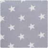 Fleece fabric "Stars" Light grey