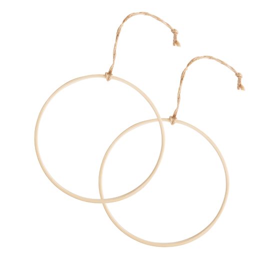 VBS Dřevěný kroužek se sisalovým popruhem na zavěšení