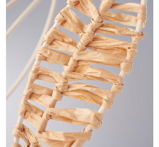 VBS Rattan cane natural, blue tape, Ø 3 mm