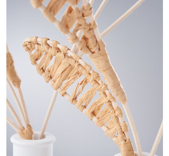 VBS Rattan cane natural, blue tape, Ø 3 mm