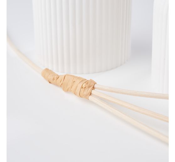 VBS Rattan cane natural, blue tape, Ø 3 mm