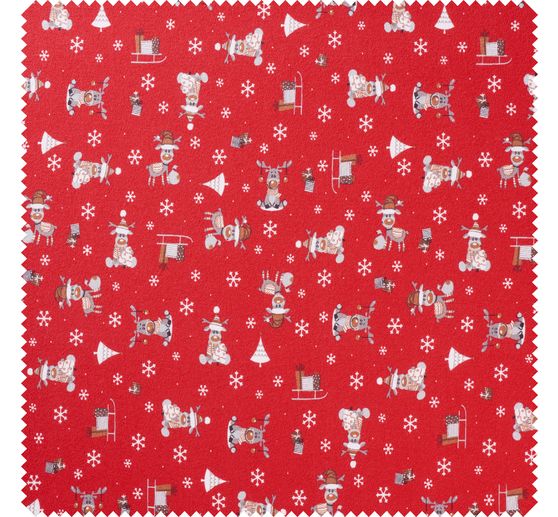 Jersey fabric "Moose Ruby"