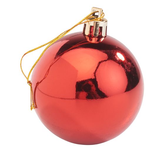 Christmas balls made of plastic, 18 pieces