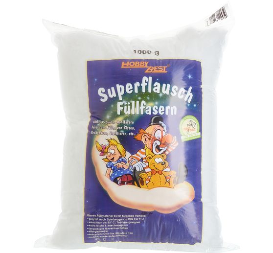 Fill wadding, white, 1,000 g