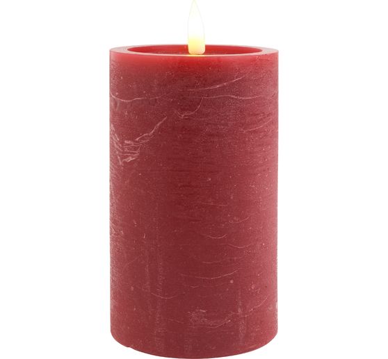 LED real wax candle "12.5 x 7.5 cm", with timer