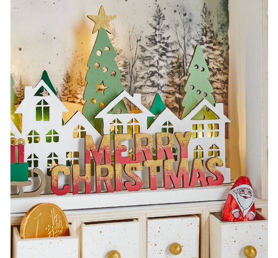 VBS Wooden plug-in motif "Merry Christmas"