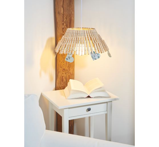 VBS Kroužky na lampy, bílé, Ø 20 cm