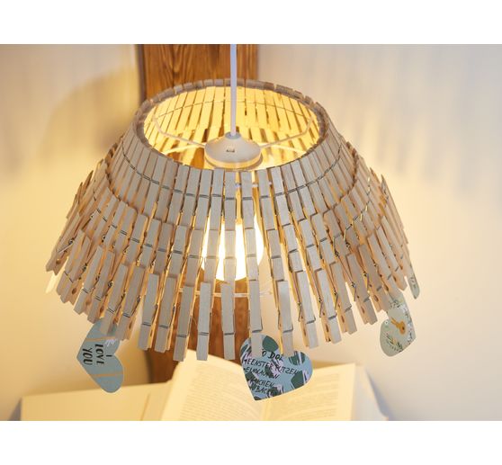 VBS Kroužky na lampy, bílé, Ø 20 cm