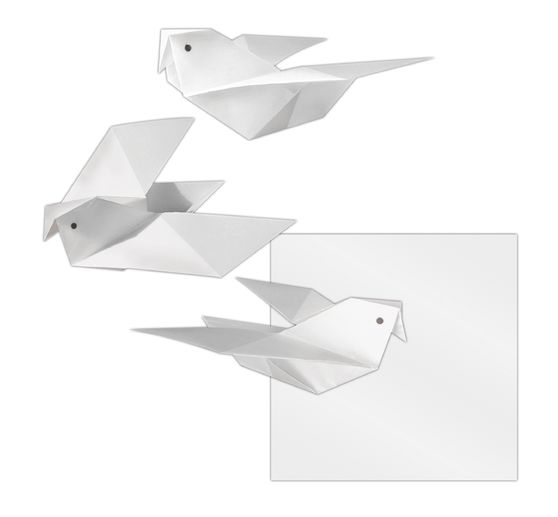 Transparent paper-folding paper