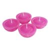 Floating candles rustic "Large", 4 pieces Orchid