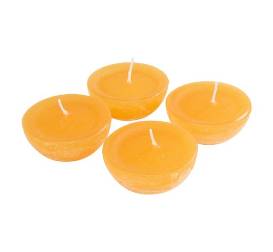 Floating candles rustic "Large", 4 pieces