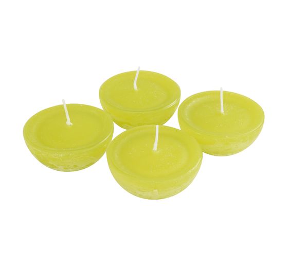 Floating candles rustic "Large", 4 pieces