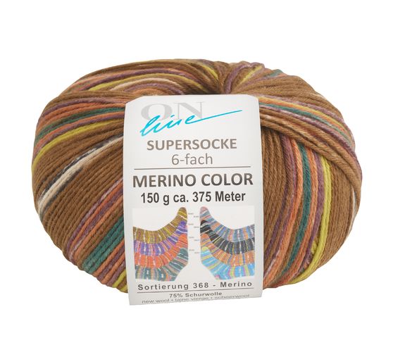 ONline Wool "Super Sock Merino Color, Assortment 368"