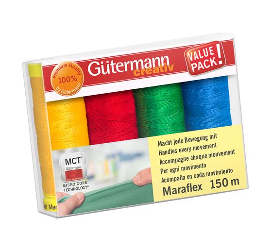 Sewing thread set Maraflex, 4 spools