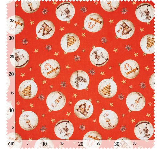 Cotton fabric "Christmas balls"